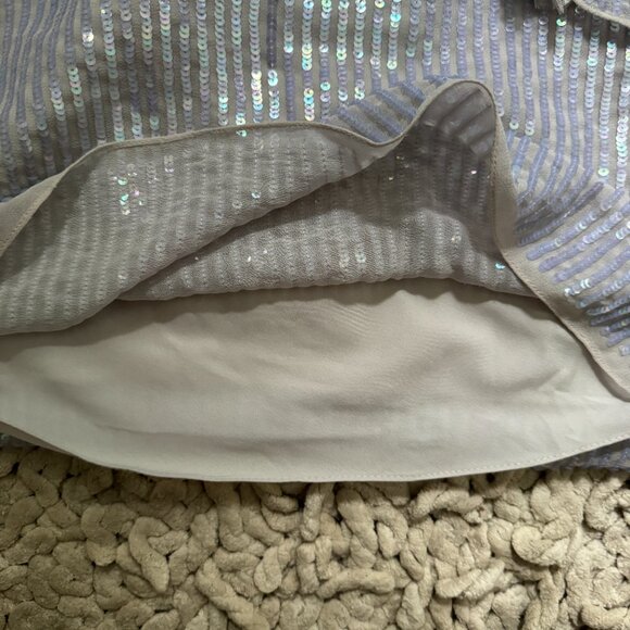 NWT BHLDN Needle & Thread Shimmer Long Sleeve Mini Dress Sz XS - Picture 8 of 12